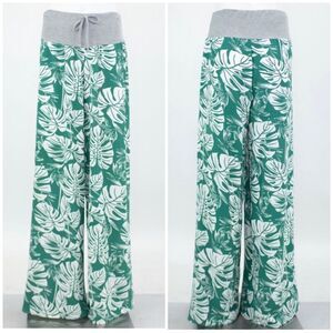 Wide Leg Wintergreen Beach Pants